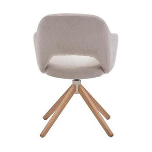 HelloChair HC32 Benito eetkamerstoel Guard Beige spinpoot hout