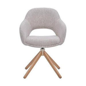HelloChair HC32 Benito eetkamerstoel Lodge Linen spinpoot hout