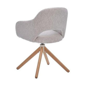 HelloChair HC32 Benito eetkamerstoel Lodge Linen spinpoot hout