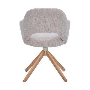 HelloChair HC32 Benito eetkamerstoel Lodge Linen spinpoot hout
