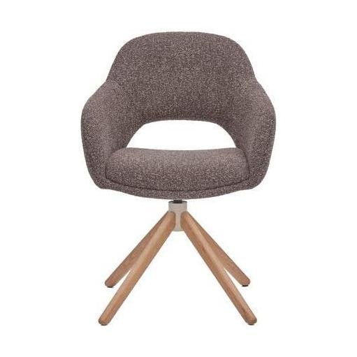HelloChair HC32 Benito eetkamerstoel Lodge Sepia spinpoot hout