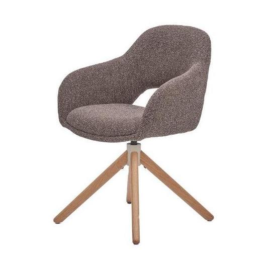 HelloChair HC32 Benito eetkamerstoel Lodge Sepia spinpoot hout