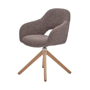 HelloChair HC32 Benito eetkamerstoel Lodge Sepia spinpoot hout