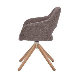 HelloChair HC32 Benito eetkamerstoel Lodge Sepia spinpoot hout