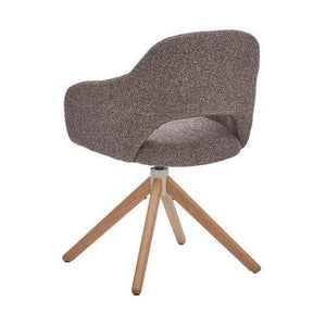 HelloChair HC32 Benito eetkamerstoel Lodge Sepia spinpoot hout
