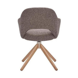 HelloChair HC32 Benito eetkamerstoel Lodge Sepia spinpoot hout