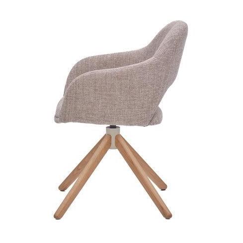 HelloChair HC32 Benito eetkamerstoel Ote Creme spinpoot hout