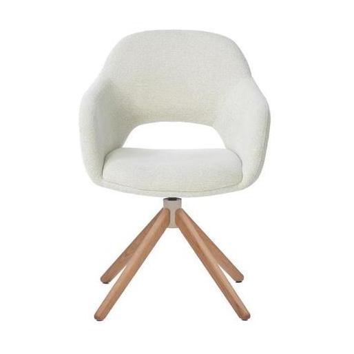 HelloChair HC32 Benito eetkamerstoel Sneak Linen spinpoot hout