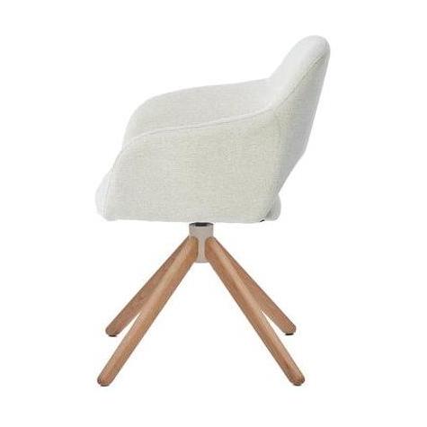 HelloChair HC32 Benito eetkamerstoel Sneak Linen spinpoot hout