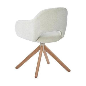HelloChair HC32 Benito eetkamerstoel Sneak Linen spinpoot hout