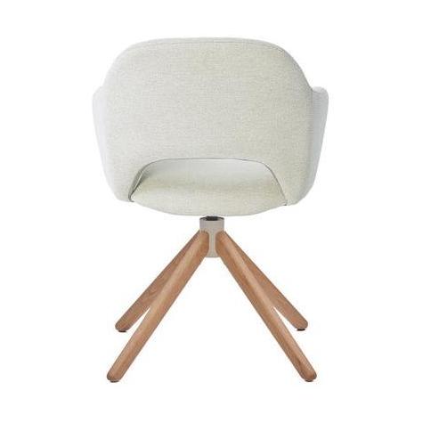 HelloChair HC32 Benito eetkamerstoel Sneak Linen spinpoot hout