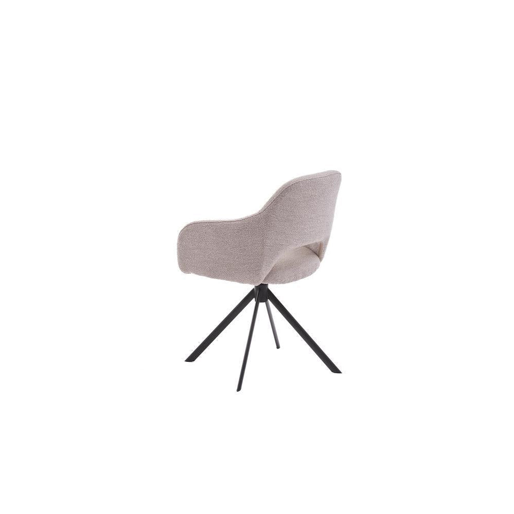 HelloChair HC32 Benito eetkamerstoel Alpine Natural spinpoot zwart