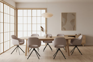 HelloChair HC32 Benito eetkamerstoel Alpine Natural spinpoot zwart