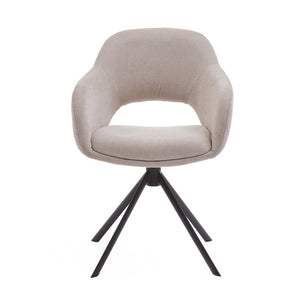 HelloChair HC32 Benito eetkamerstoel Guard Beige spinpoot zwart