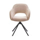HelloChair HC32 Benito eetkamerstoel San Remo Ecru spinpoot zwart