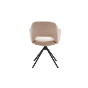 HelloChair HC32 Benito eetkamerstoel San Remo Ecru spinpoot zwart