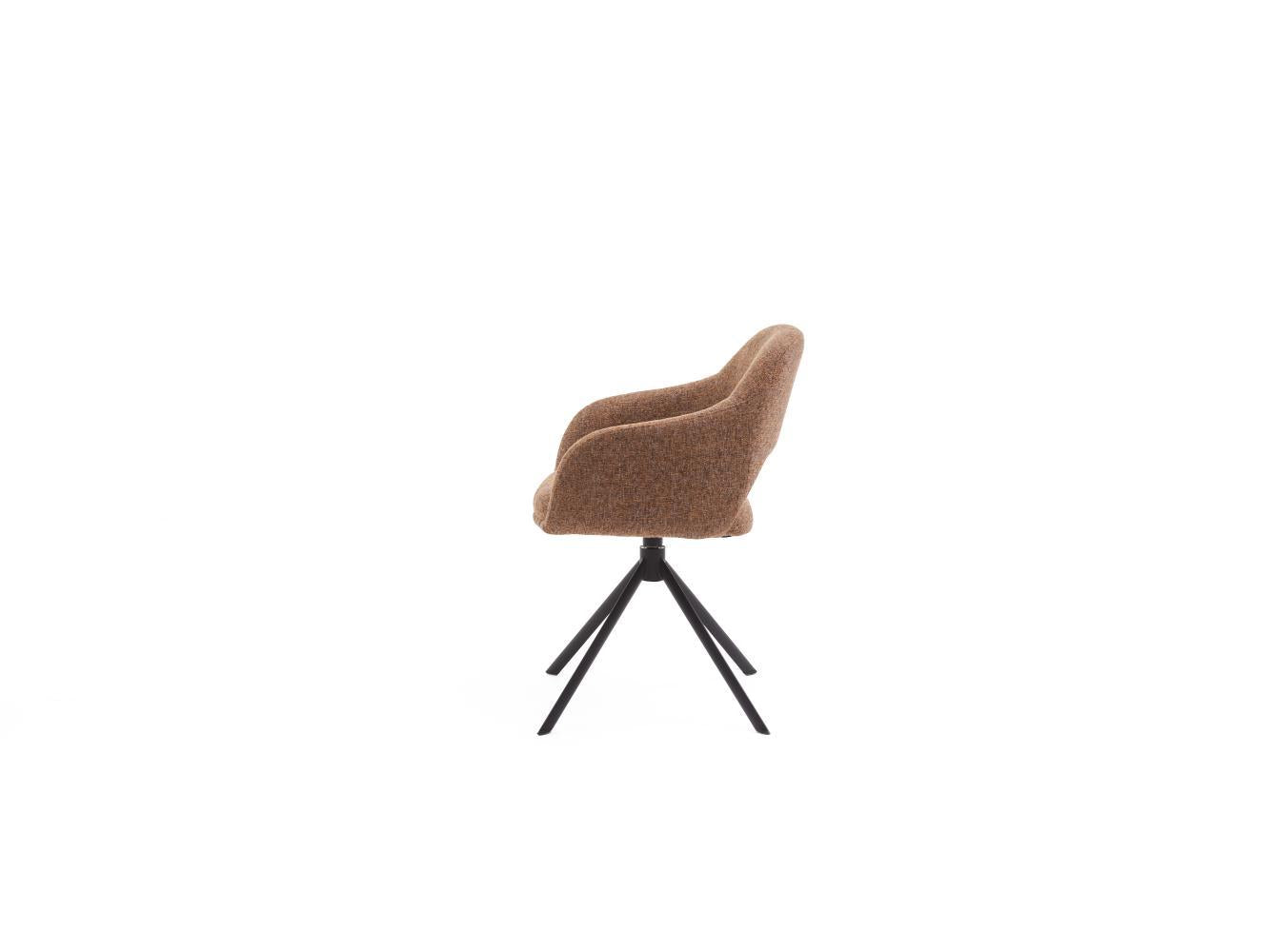 HelloChair HC32 Benito eetkamerstoel Oasis Caramel spinpoot zwart