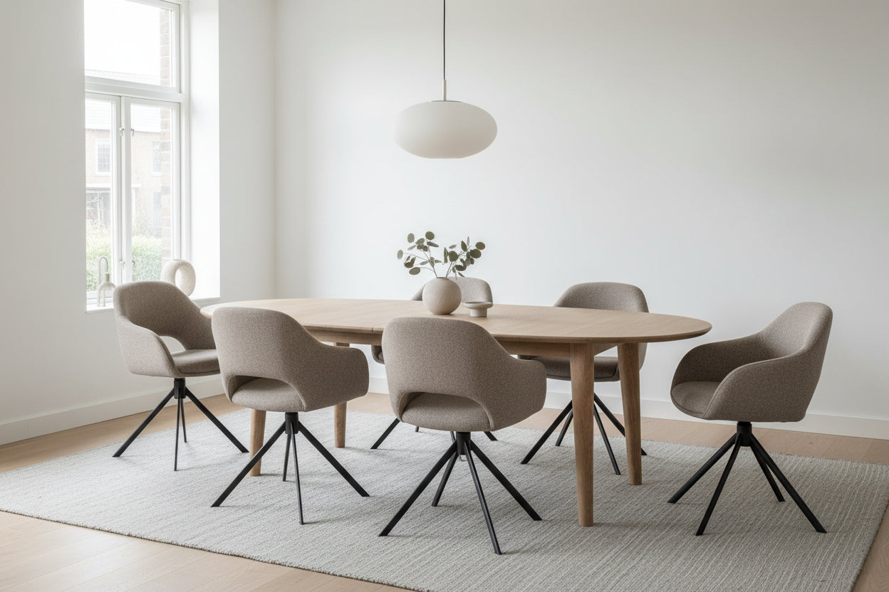 HelloChair HC32 Benito eetkamerstoel Sneak Wood spinpoot zwart
