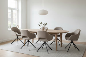 HelloChair HC32 Benito eetkamerstoel Sneak Wood spinpoot zwart