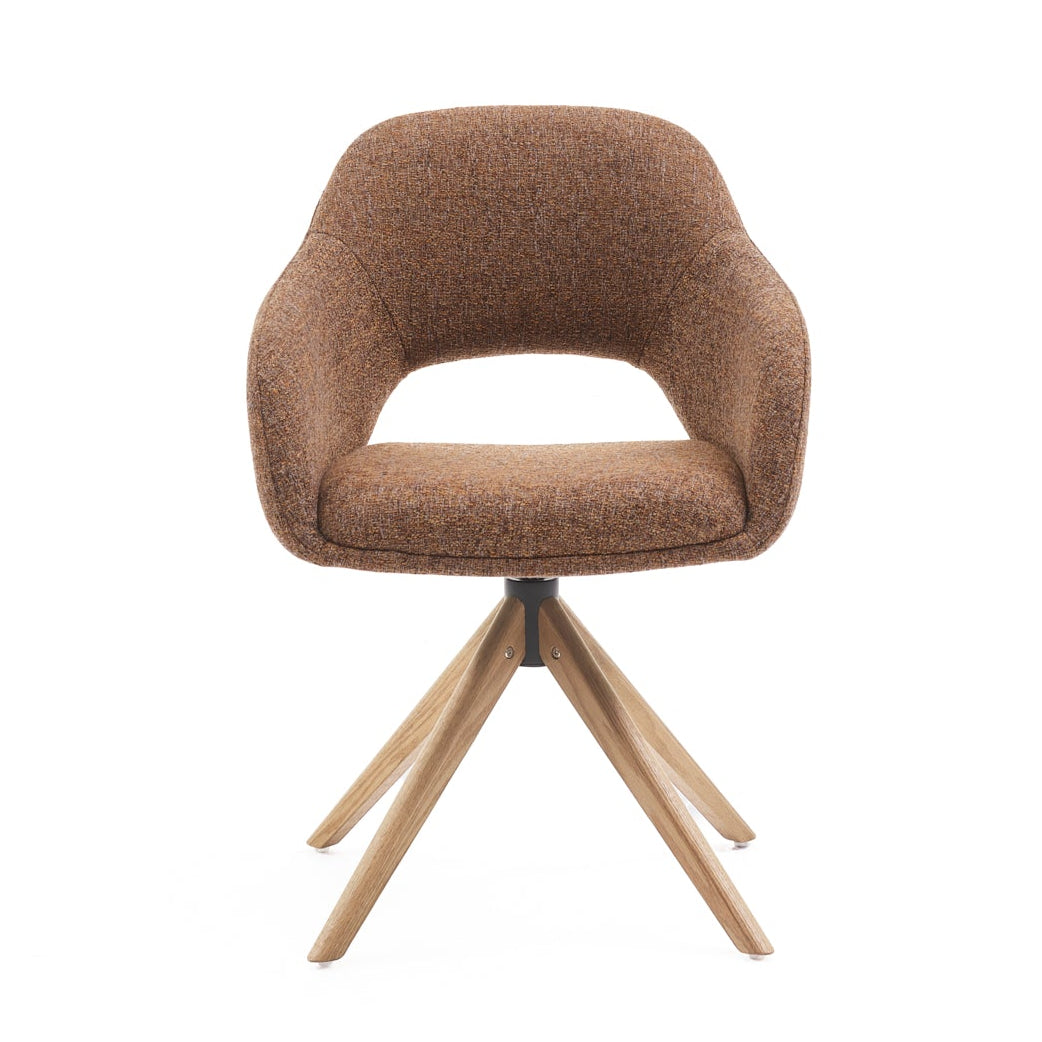 HelloChair HC32 Benito eetkamerstoel Oasis Caramel spinpoot hout