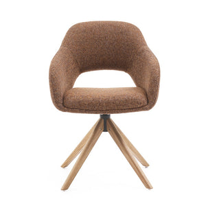 HelloChair HC32 Benito eetkamerstoel Oasis Caramel spinpoot hout
