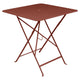Fermob Bistro tuintafel 71 x 71 cm Red ochre