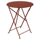 Fermob Bistro tuintafel Ø 60 cm Red ochre