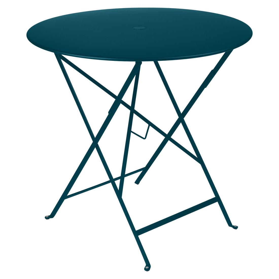 Fermob Bistro tuintafel Ø 77 cm Acapulco blue
