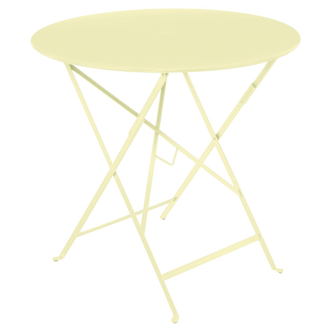 Fermob Bistro tuintafel Ø 77 cm Frosted lemon