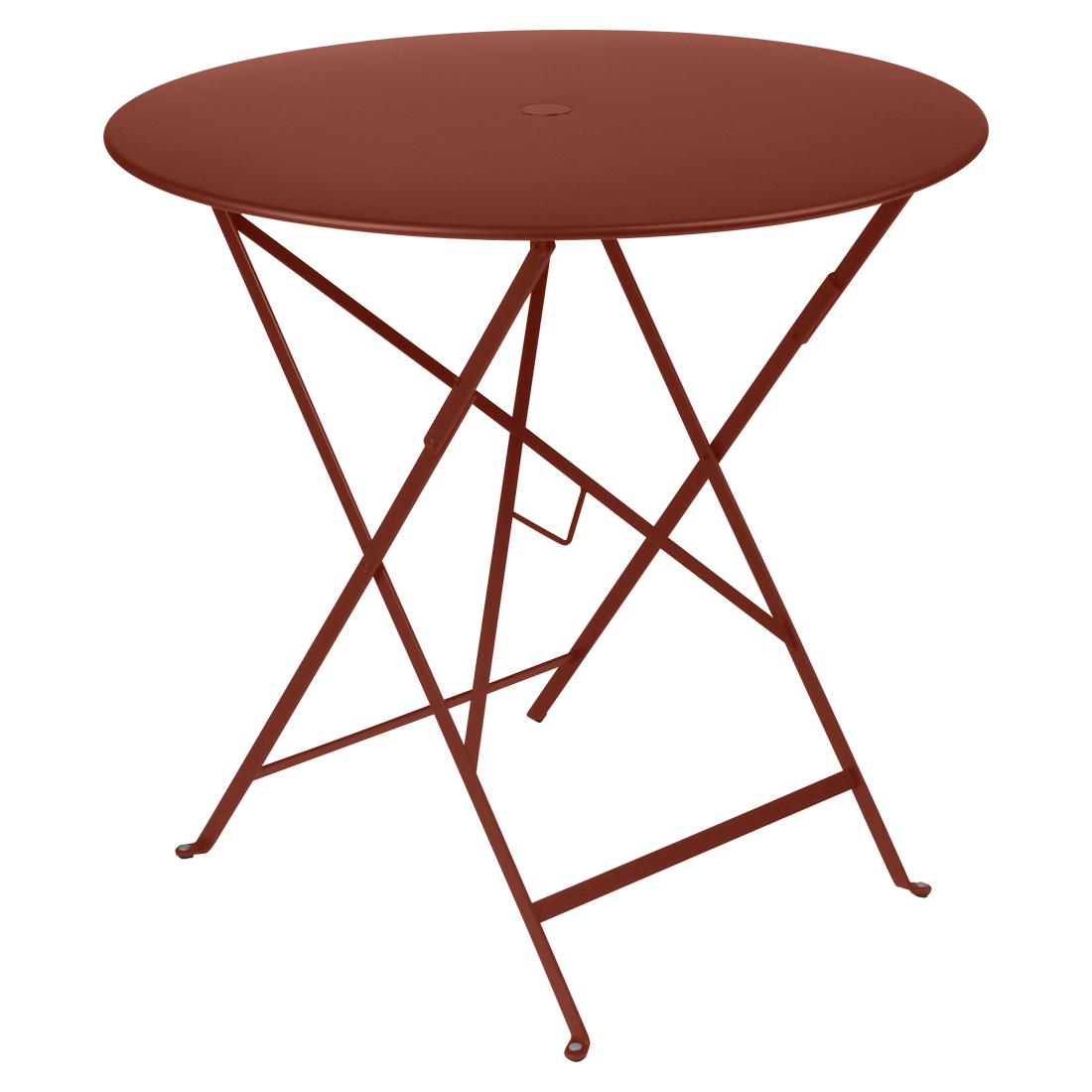 Fermob Bistro tuintafel Ø 77 cm Red ochre