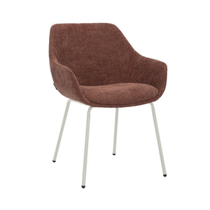 HelloChair HC03 Rave eetkamerstoel Breeze Wijnrood vierpoot beige