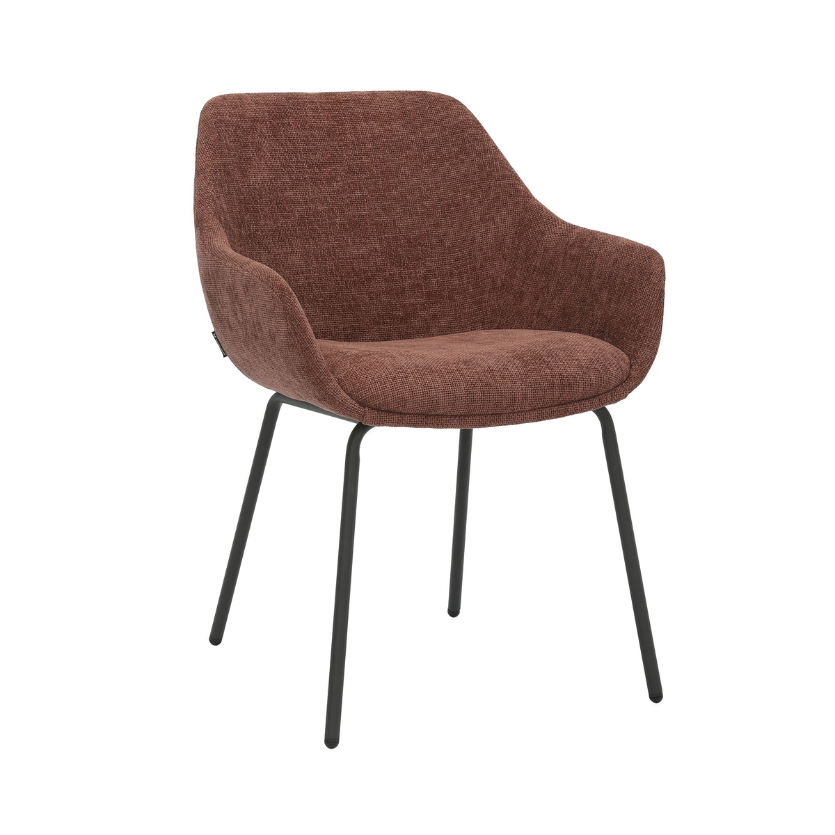 HelloChair HC03 Rave eetkamerstoel Breeze Wijnrood vierpoot zwart
