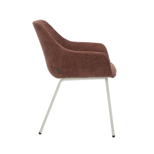 HelloChair HC03 Rave eetkamerstoel Breeze Wijnrood vierpoot beige