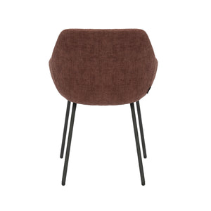 HelloChair HC03 Rave eetkamerstoel Breeze Wijnrood vierpoot zwart