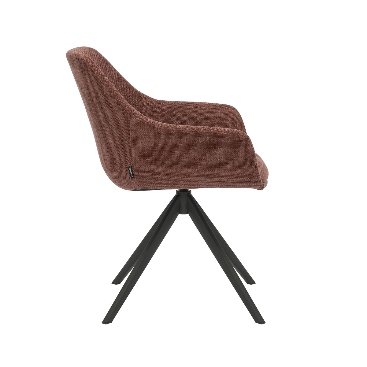 HelloChair HC03 Rave eetkamerstoel Breeze Wijnrood spinpoot zwart