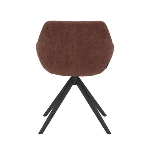 HelloChair HC03 Rave eetkamerstoel Breeze Wijnrood spinpoot zwart