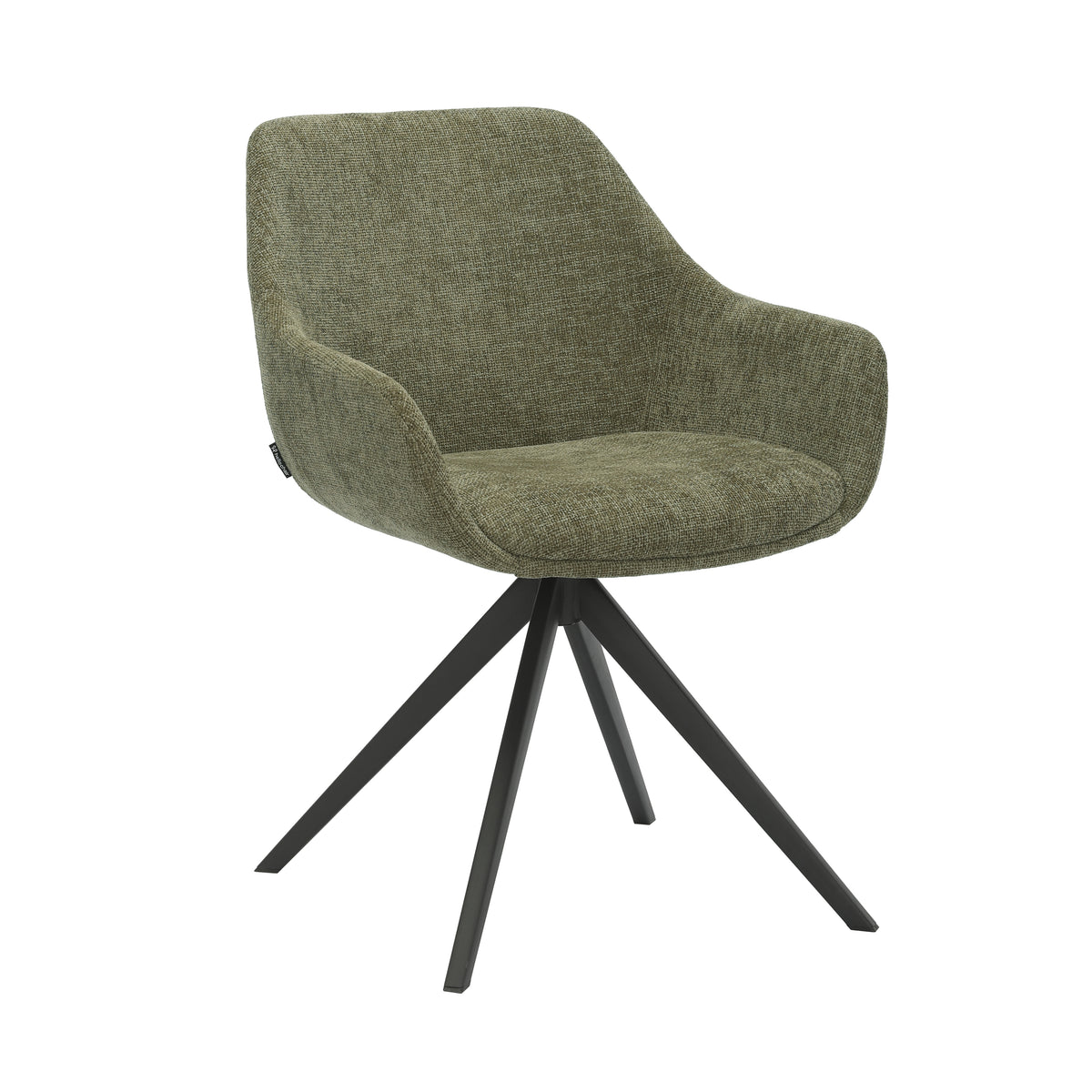 HelloChair HC03 Rave eetkamerstoel Breeze Groen spinpoot zwart