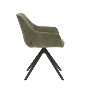 HelloChair HC03 Rave eetkamerstoel Breeze Groen spinpoot zwart