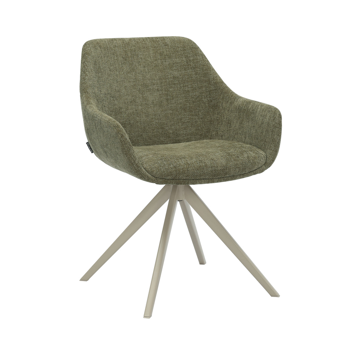 HelloChair HC03 Rave eetkamerstoel Breeze Groen spinpoot beige
