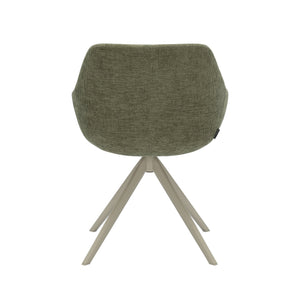 HelloChair HC03 Rave eetkamerstoel Breeze Groen spinpoot beige