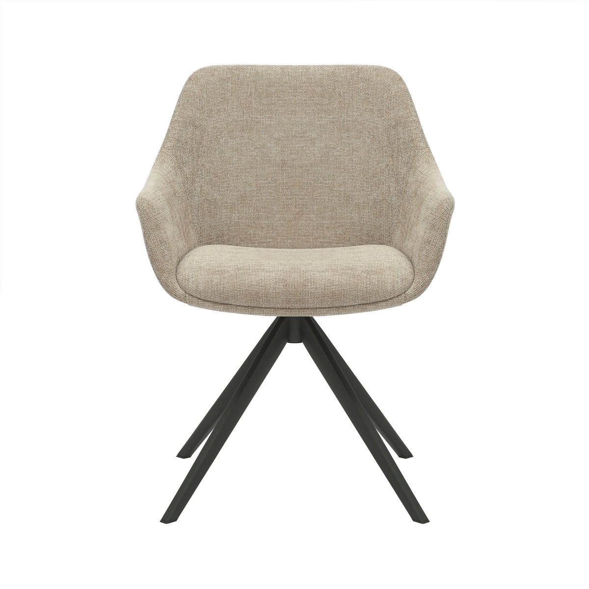 HelloChair HC03 Rave eetkamerstoel Breeze Zand spinpoot zwart