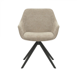 HelloChair HC03 Rave eetkamerstoel Breeze Zand spinpoot zwart