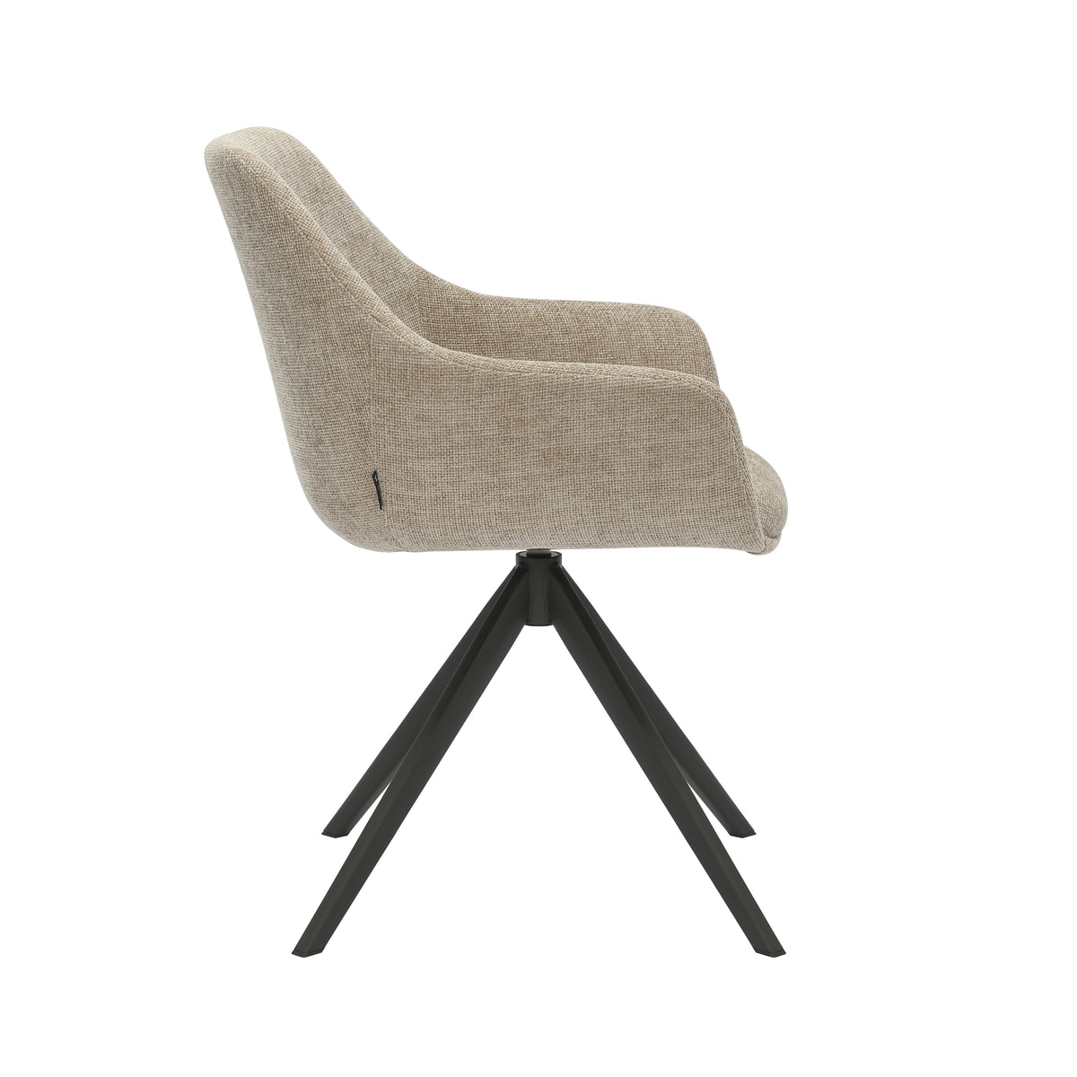HelloChair HC03 Rave eetkamerstoel Breeze Zand spinpoot zwart