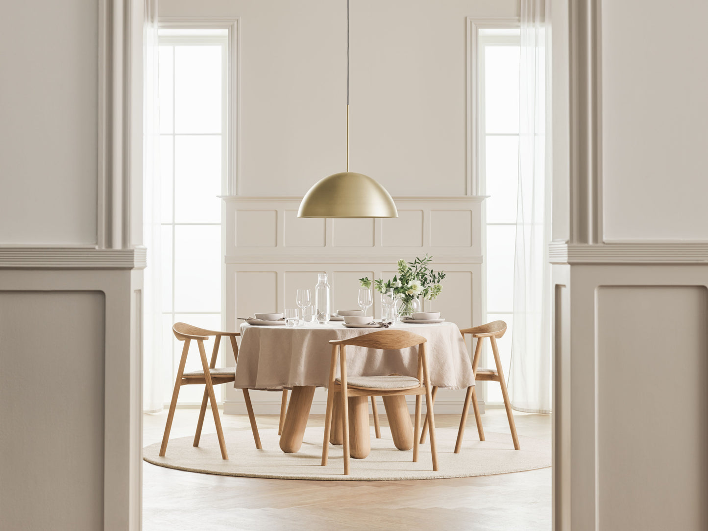 Bolia Aluna hanglamp Ø60 cm Antique Brass