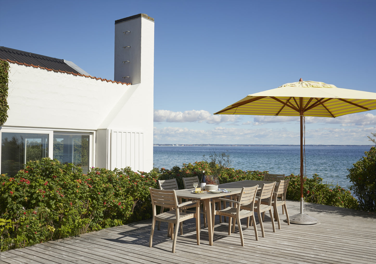 Fritz Hansen Messina parasol 270x270 cm Off White