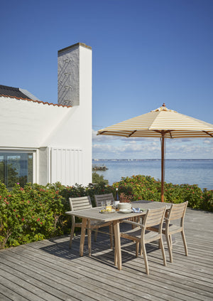 Fritz Hansen Messina parasol Ø270 cm Golden Yellow Stripes