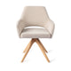 Jesper Home x HelloChair Yanai eetkamerstoel Beige Bliss revolve oak natural