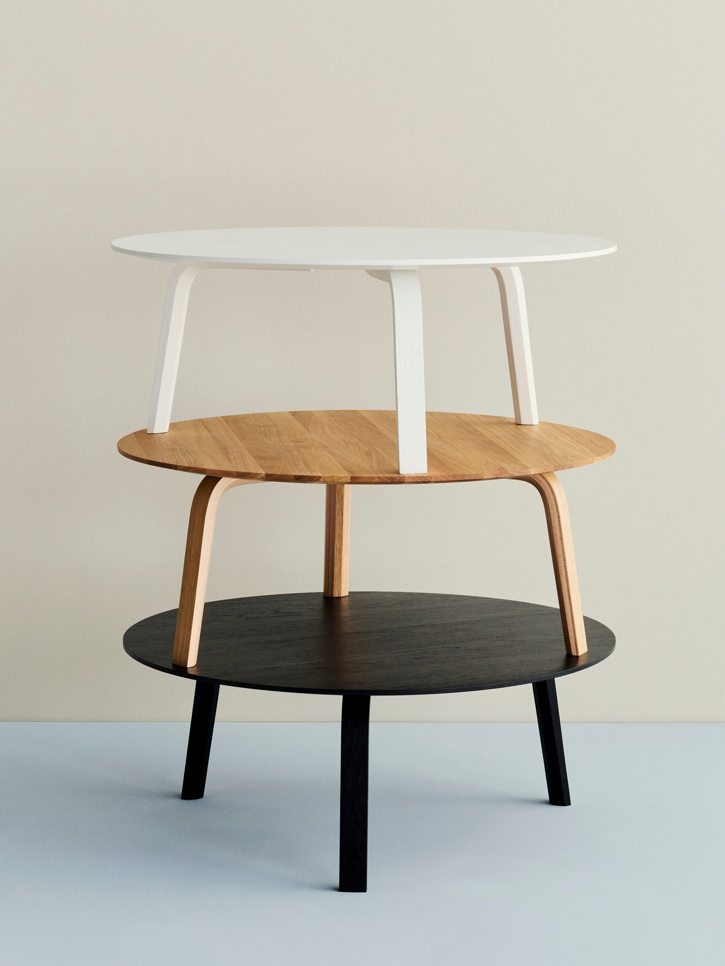 HAY Bella salontafel Ø80 H32 geolied eiken