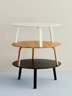 HAY Bella salontafel Ø80 H32 geolied eiken