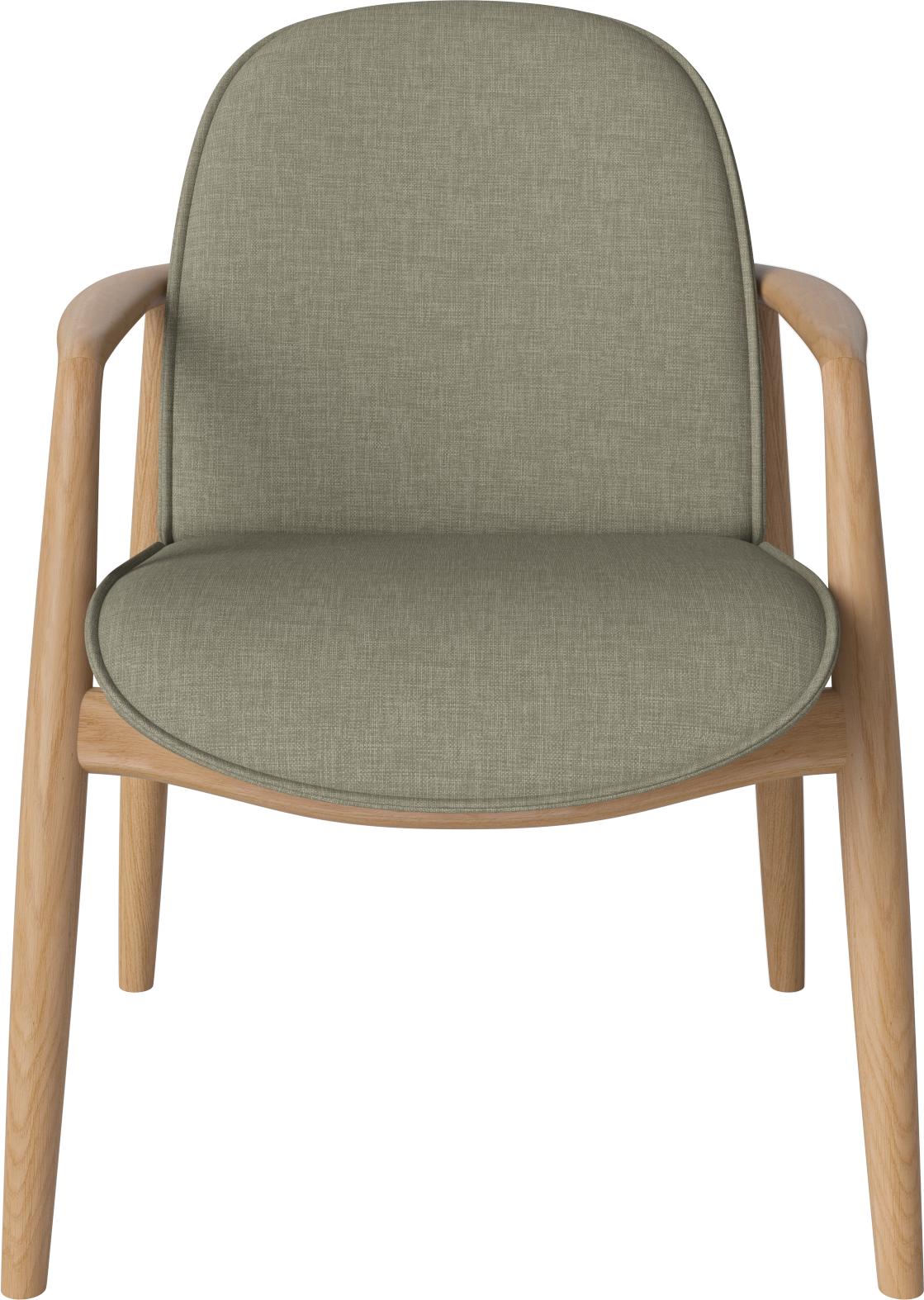 Bolia Bowie eetkamerstoel Nantes Dust Green geolied eiken